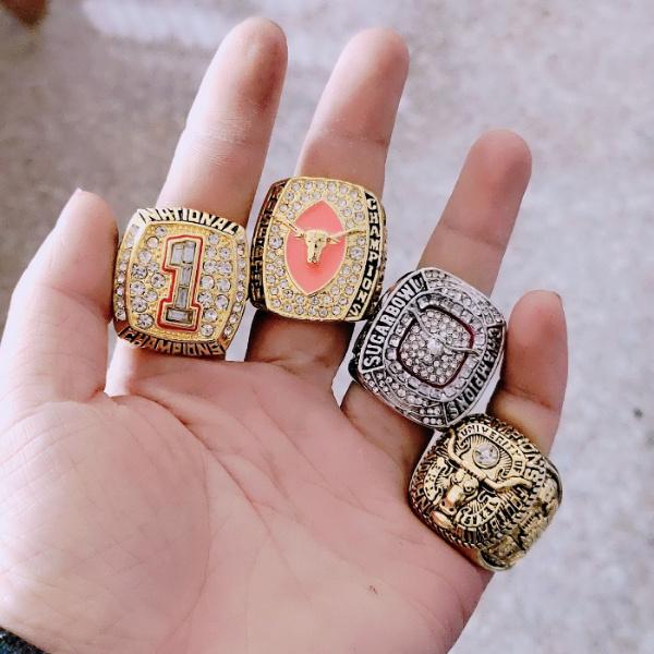 4 Texas Longhorns football NCAA championship rings collection NCAA Rings ncaa