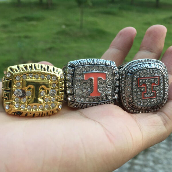 3 Tennessee Volunteers 2015, 2008 & 1998 NCAA championship rings collection NCAA Rings ncaa 5