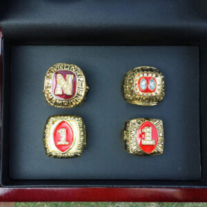 4 Nebraska Cornhuskers NCAA championship rings collection NCAA Rings Nebraska Cornhuskers 2