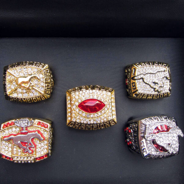 5 Calgary Stampeders Grey Cup Championship championship rings collection Grey Cup rings Calgary Stampeders 9