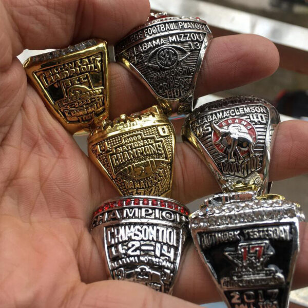 6 Alabama Crimson Tide SEC championship rings collection NCAA Rings Alabama Crimson Tide 5