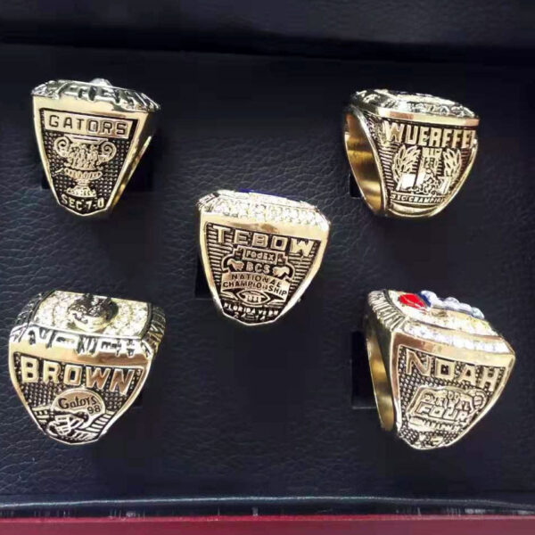 5 Florida Gators NCAA Championship championship rings collection NCAA Rings Florida Gators 2