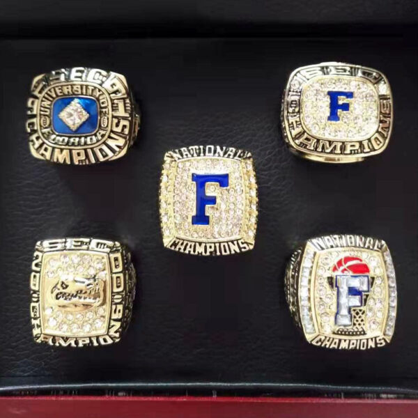 5 Florida Gators NCAA Championship championship rings collection NCAA Rings Florida Gators