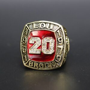 Lou Brock Hall of Fame 1961-1979 MLB replica ring MLB Rings baseball memorabilia