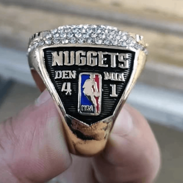 Denver Nuggets 2023 Nikola Jokic NBA championship fan ring NBA Rings 2023 nba champions 3