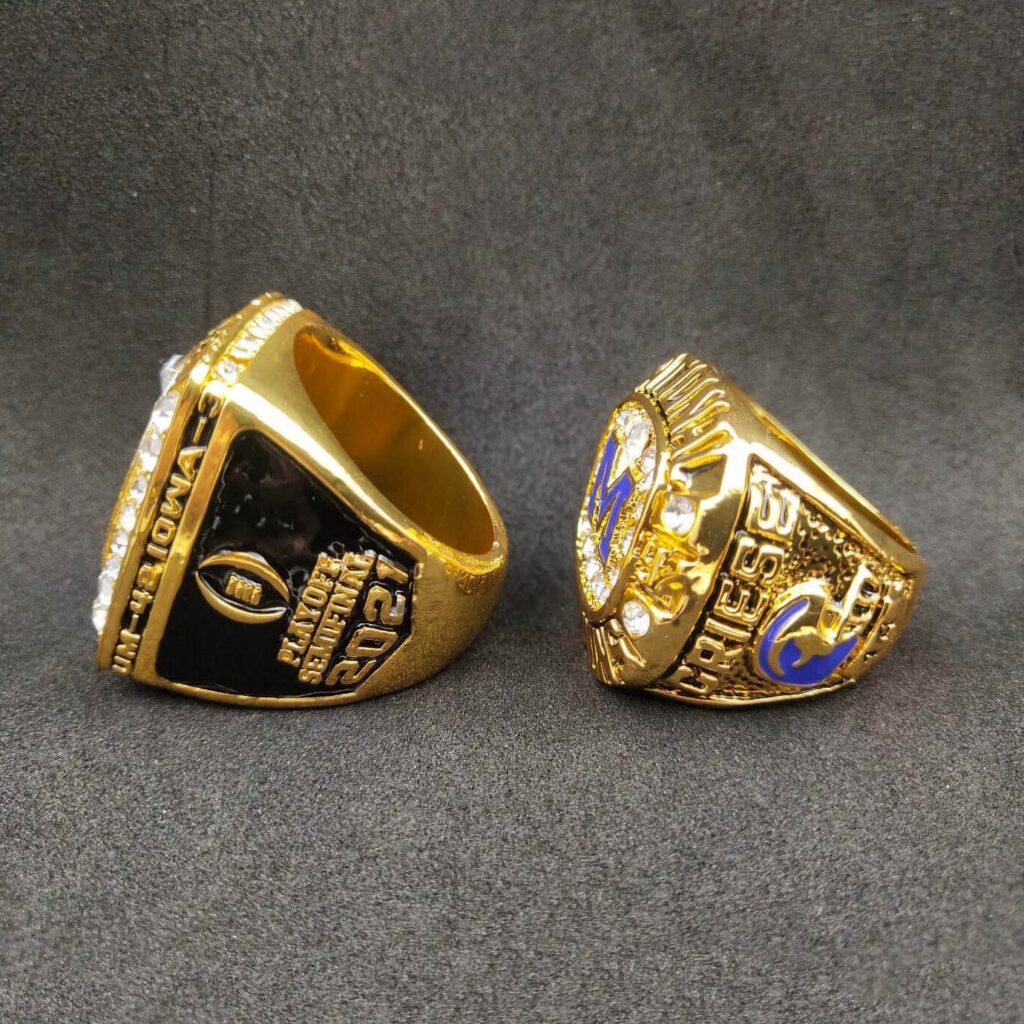 2 Michigan Wolverine NCAA championship ring set replica - MVP Ring