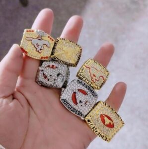 Calgary Loop Ring 6 Calgary Stampeders Grey Cup championship rings collection - MVP Ring