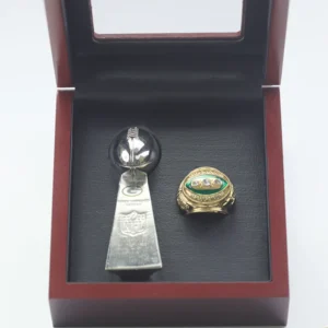 Green Bay Packers 1968 NFL championship ring & Vince Lombardi replica trophy Lombardi Trophy championship rings