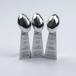 Denver Broncos Vince Lombardi Super Bowl replica trophy 10cm Lombardi Trophy Denver Broncos 2