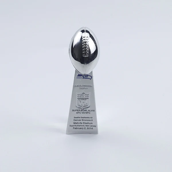 Seattle Seahawks Vince Lombardi Super Bowl replica trophy 10cm Lombardi Trophy football trophy 2