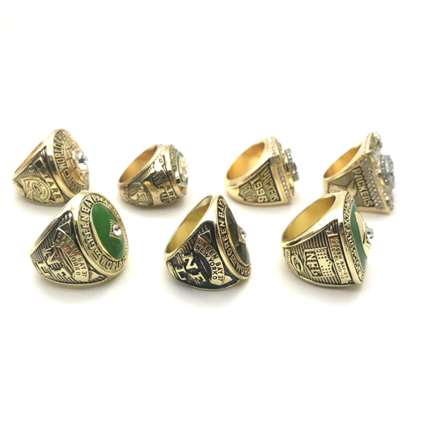 7 Green Bay Packers NFL Super Bowl championship rings set replica NFL Rings championship rings 3