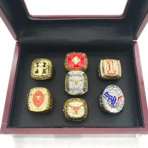7 Texas Longhorns football NCAA championship rings set NCAA Rings ncaa 2