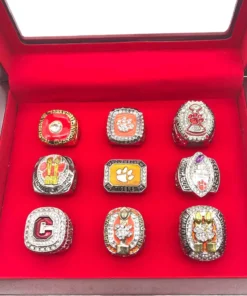 9 Clemson Tigers NCAA championship rings set NCAA Rings Clemson Tigers