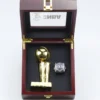2017 Golden State Warriors Stephen Curry NBA championship ring & Larry O’Brien Championship Trophy NBA Rings 2017 nba champions 6