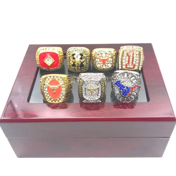 7 Texas Longhorns football NCAA championship rings set NCAA Rings ncaa 3