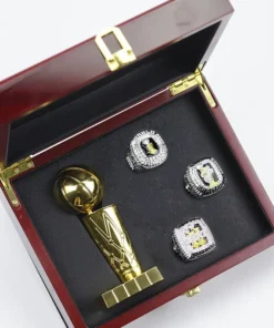 3 Miami Heat NBA championship rings set with Larry O’Brien Championship Trophy NBA Rings champion ring 2