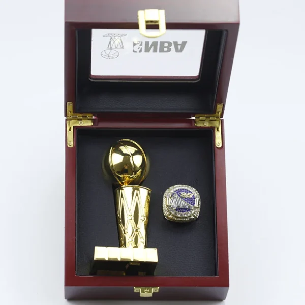 2018 Golden State Warriors Stephen Curry NBA championship ring & Larry O’Brien Championship Trophy NBA Rings Golden State Warriors