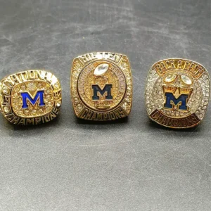 3 Michigan Wolverines NCAA championship ring set replica NCAA Rings championship rings