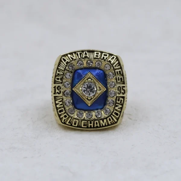 1995 Atlanta Braves MLB championship ring & MLB Commissioner’s Trophy MLB Rings 1995 Atlanta Braves 5