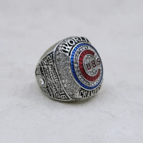 2016 Chicago Cubs MLB championship ring & MLB Commissioner’s Trophy MLB Rings 2016 Chicago Cubs 8