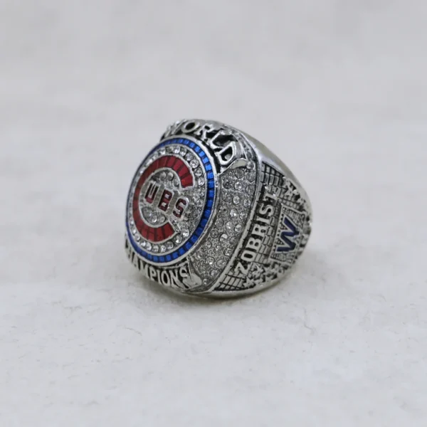 2016 Chicago Cubs MLB championship ring & MLB Commissioner’s Trophy MLB Rings 2016 Chicago Cubs 7