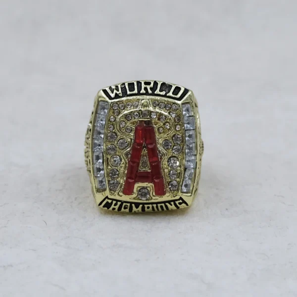 2002 Anaheim Angels MLB championship ring & MLB Commissioner’s Trophy MLB Rings 2002 Anaheim Angels 5