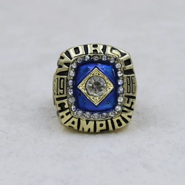 1986 New York Mets MLB championship ring & MLB Commissioner’s Trophy MLB Rings 1986 New York Mets 5