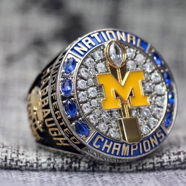 2024 Michigan Wolverines NCAA Big Ten championship Fan ring NCAA Rings 2023 3