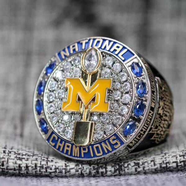 2024 Michigan Wolverines NCAA Big Ten championship Fan ring NCAA Rings 2023 5