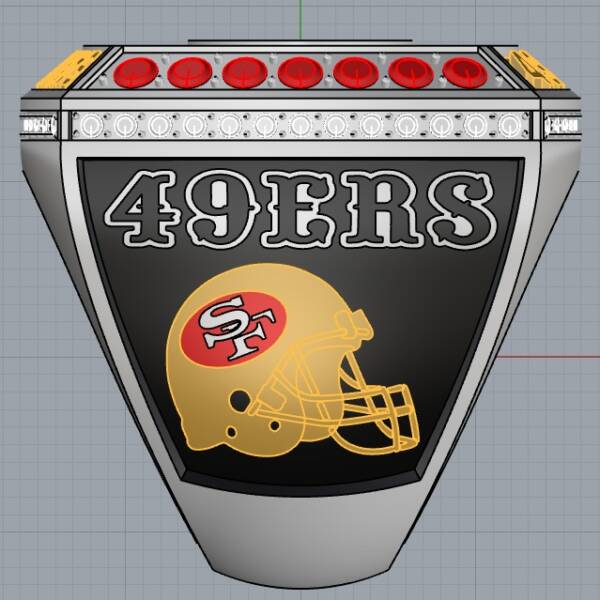 San Francisco 49ers 2024 NFC championship fan ring NFL Rings 49ers 2024 ring 5