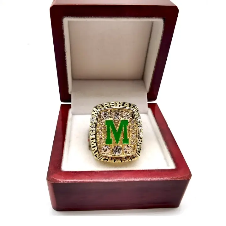 1997 Marshall Thundering Herd Ford Motor City Bowl NCAA Football championship ring NCAA Rings 1997 Marshall Thundering Herd 5