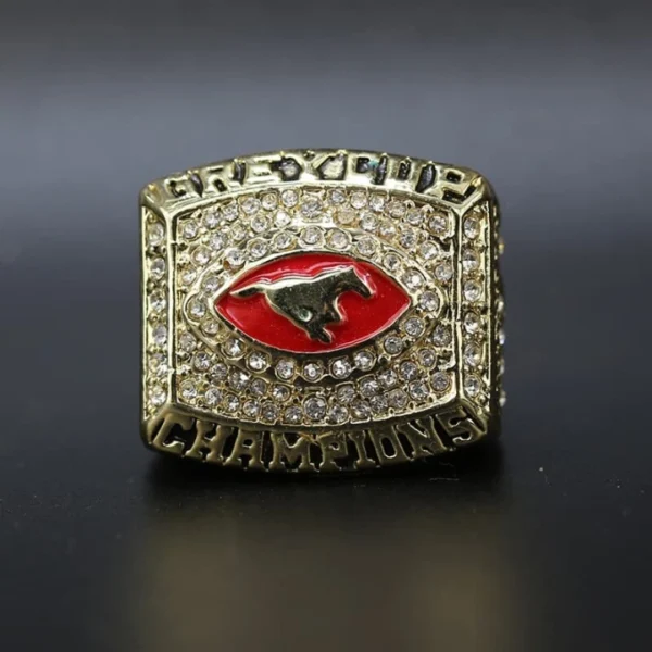 2001 Calgary Stampeders CFL Grey Cup championship ring Grey Cup rings 2021 Calgary Stampeders