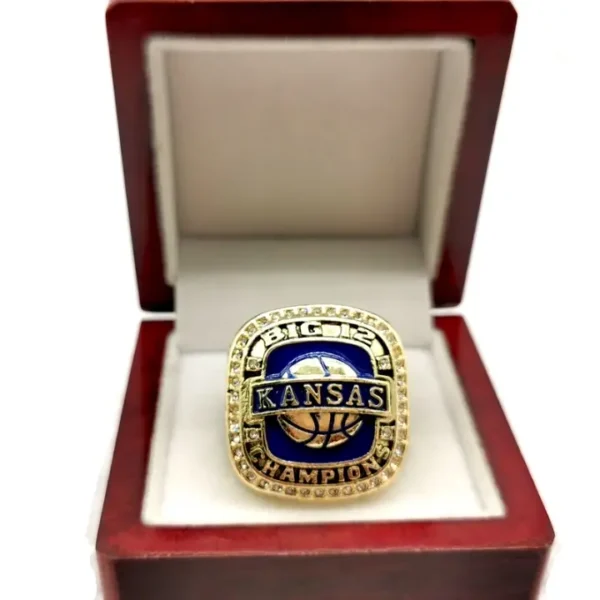 2013 Kansas Jayhawks Andrew Wiggins ring – NCAA Basketball Big 12 Champs championship ring NCAA Rings 2013 Kansas Jayhawks Andrew Wiggins ring 5