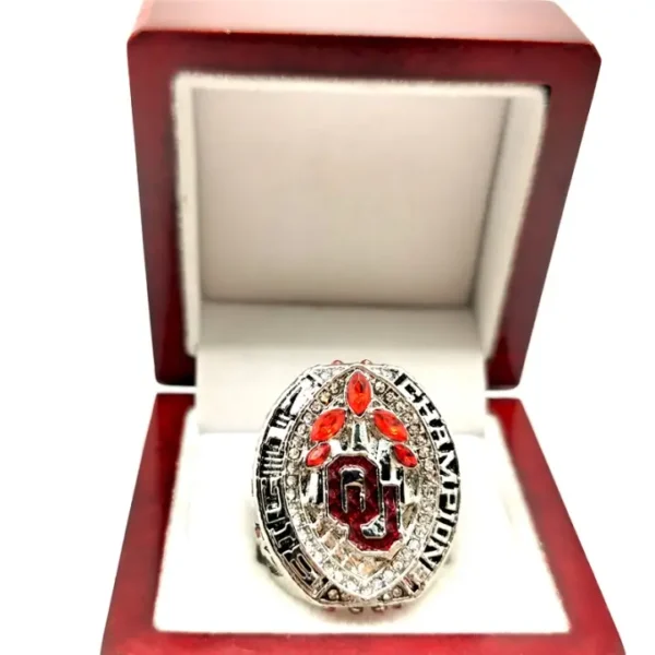 2019 Oklahoma Sooners championship ring – NCAA National champion ring NCAA Rings 2019 Oklahoma Sooners 5