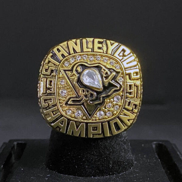 Pittsburgh Penguins 1992 Mario Lemieux NHL Stanley Cup championship ring NHL Rings championship replica ring