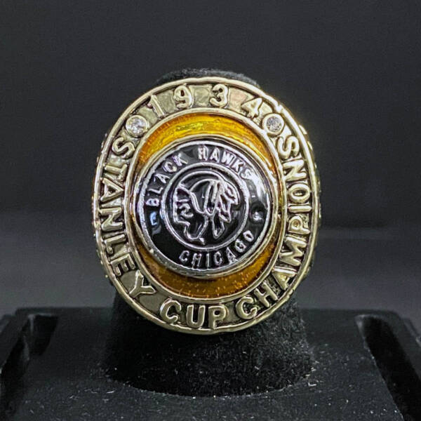 1934 Chicago Blackhawks NHL Stanley Cup championship ring NHL Rings 1934 Chicago Blackhawks