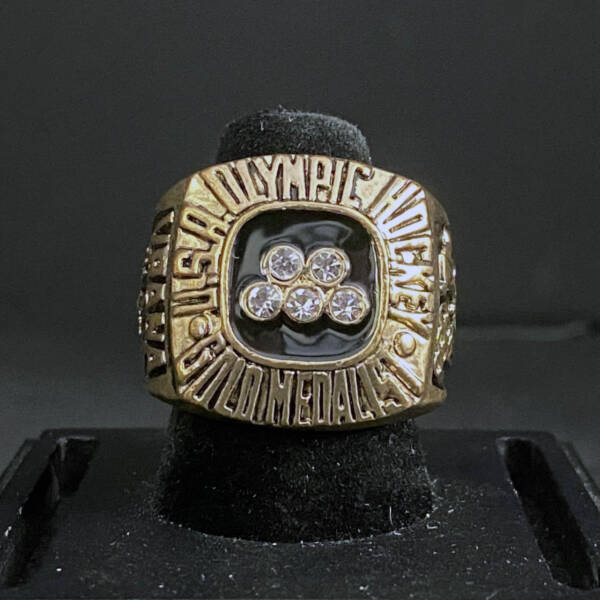 1980 USA Olympic Hockey team ring – Gold medalist championship ring NHL Rings 1980 USA Olympic Hockey