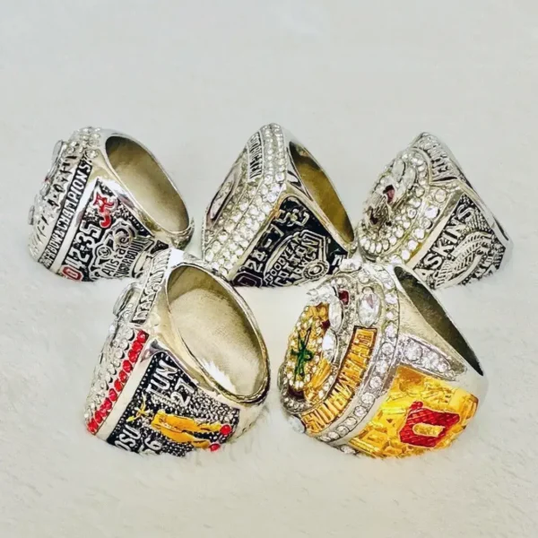 5 Ohio State Big Ten NCAA National championship rings set NCAA Rings college backetball 2