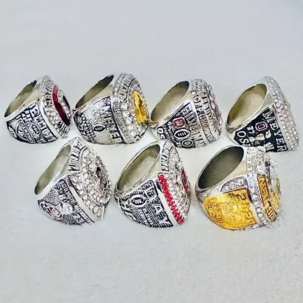 7 Ohio State NCAA National championship rings collectios NCAA Rings college backetball 3