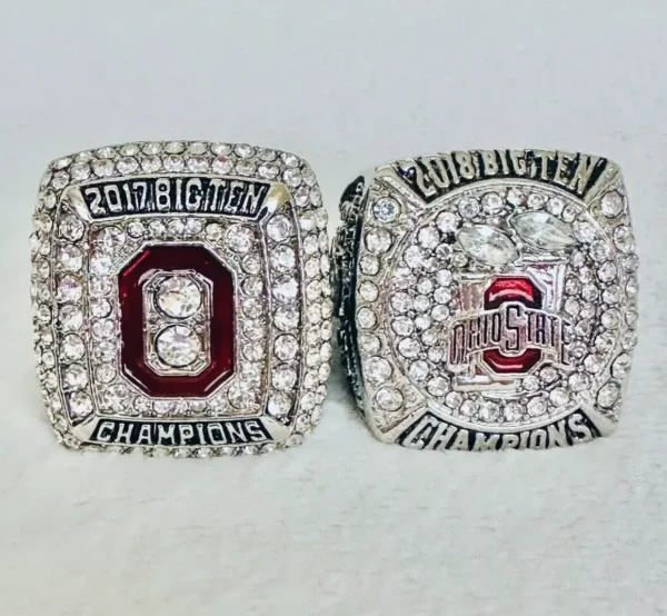 2017 & 2018 Ohio State championship ring – NCAA Big Ten championship ring set replica NCAA Rings college backetball