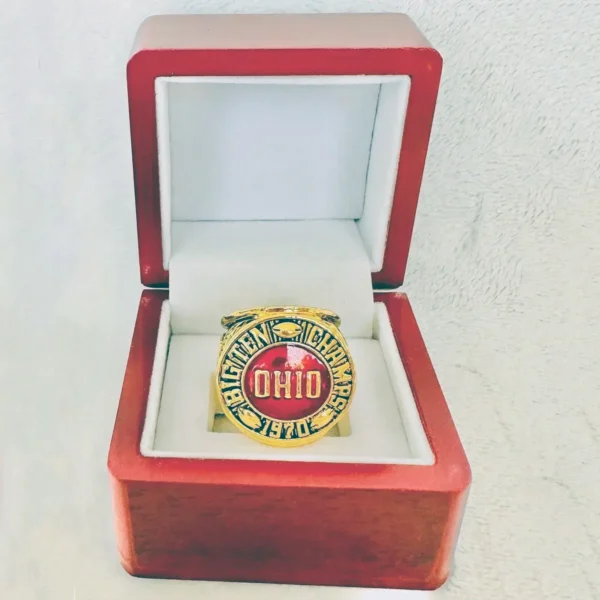 1970 Ohio State Buckeyes Big Ten championship ring – NCAA National champion ring NCAA Rings 1967 Ohio State Buckeyes championship ring 3