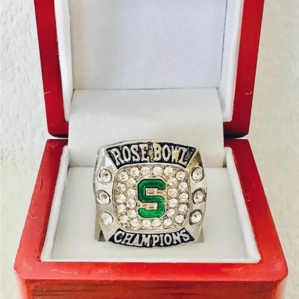 2014 Michigan State Spartans championship ring – NCAA Rose Bowl champion ring NCAA Rings 2014 Michigan State Spartans championship ring 2