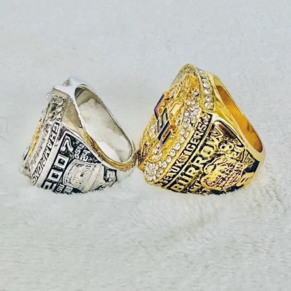 2007 & 2019 LSU Tigers NCAA Football National championship ring set replica NCAA Rings college backetball 3