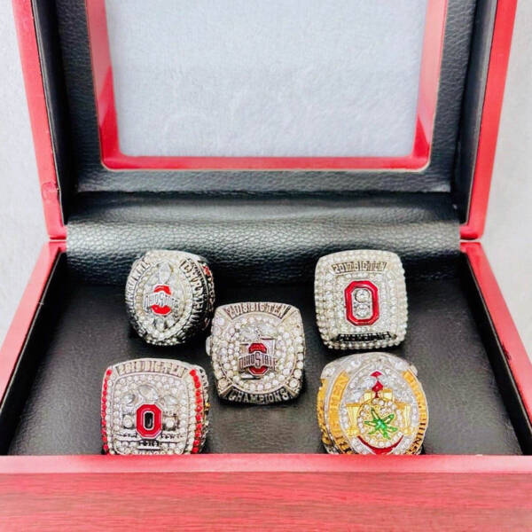 5 Ohio State Big Ten NCAA National championship rings set NCAA Rings college backetball