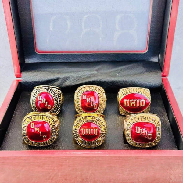 6 Ohio State NCAA National championship rings collection NCAA Rings championship ring