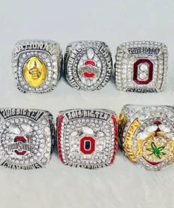 6 Ohio State Big Ten championship rings – NCAA National champion rings collection NCAA Rings championship ring 2