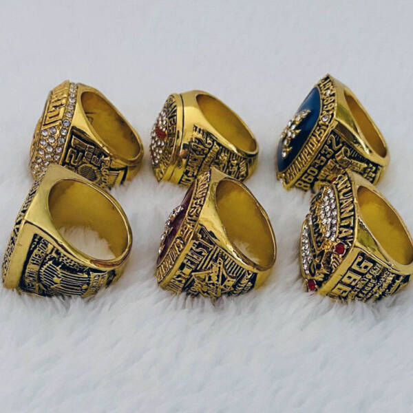 6 Atlanta Braves MLB World Series championship ring set replica MLB Rings Atlanta Braves 2