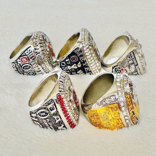 5 Ohio State Big Ten NCAA National championship rings set NCAA Rings college backetball 4