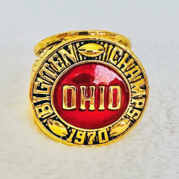 1970 Ohio State Buckeyes Big Ten championship ring – NCAA National champion ring NCAA Rings 1967 Ohio State Buckeyes championship ring