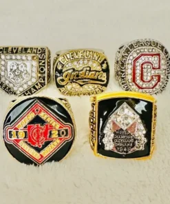 5 Cleveland Indians MLB World Series championship rings set MLB Rings baseball 5 Cleveland Indians MLB World Series championship rings set MLB Rings baseball